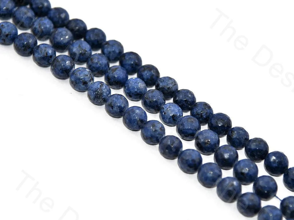 10 mm Navy Blue Black Jade Rondelle Quartz Semi Precious Stone