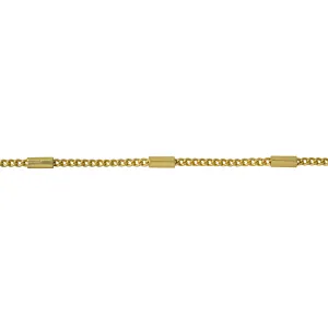 1.2mm Satellite Curb Chain -Satin Hamilton Gold