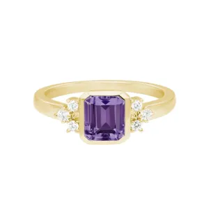 14k Gemstone and Diamond Ring