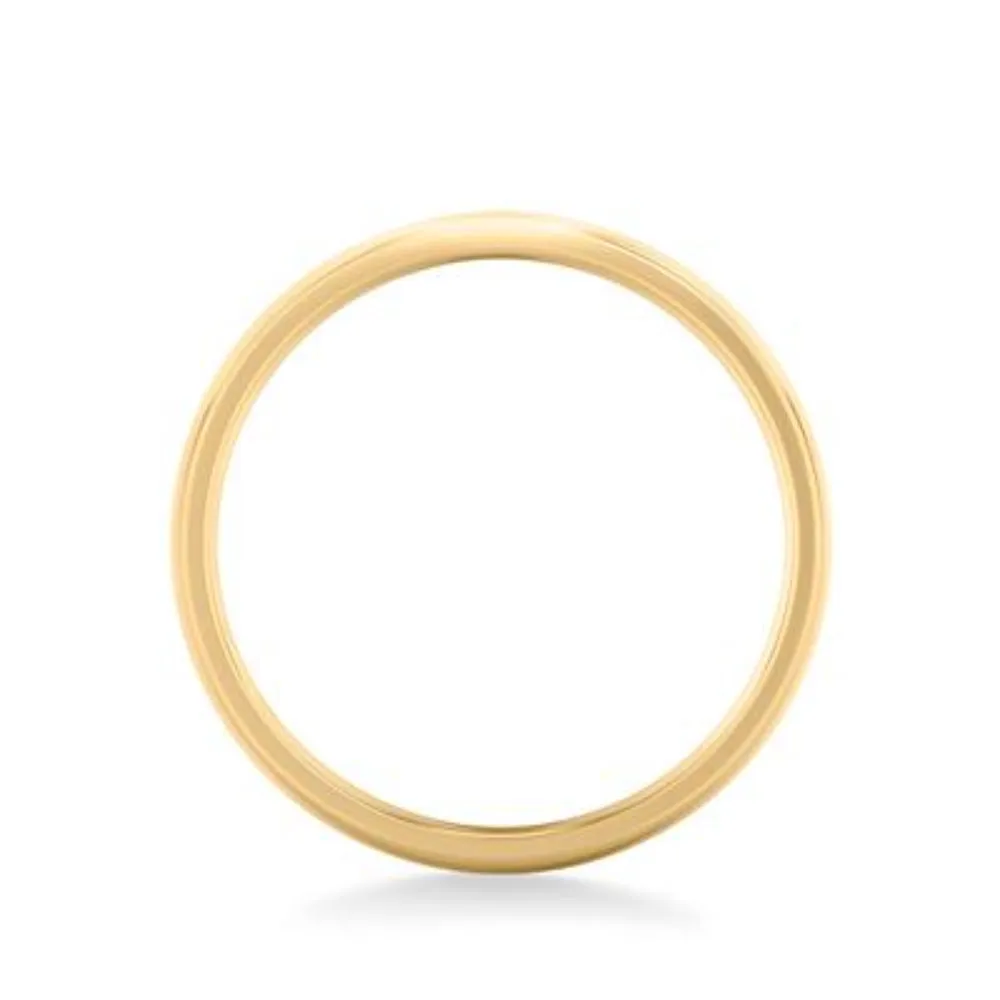 14k Gold European Fit Polished Wedding Band 3mm