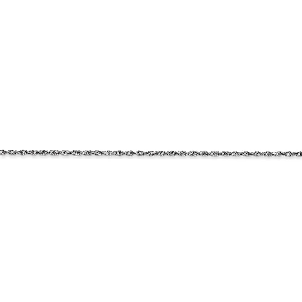 14k White Gold .95 mm Carded Cable Rope Chain | 8RW