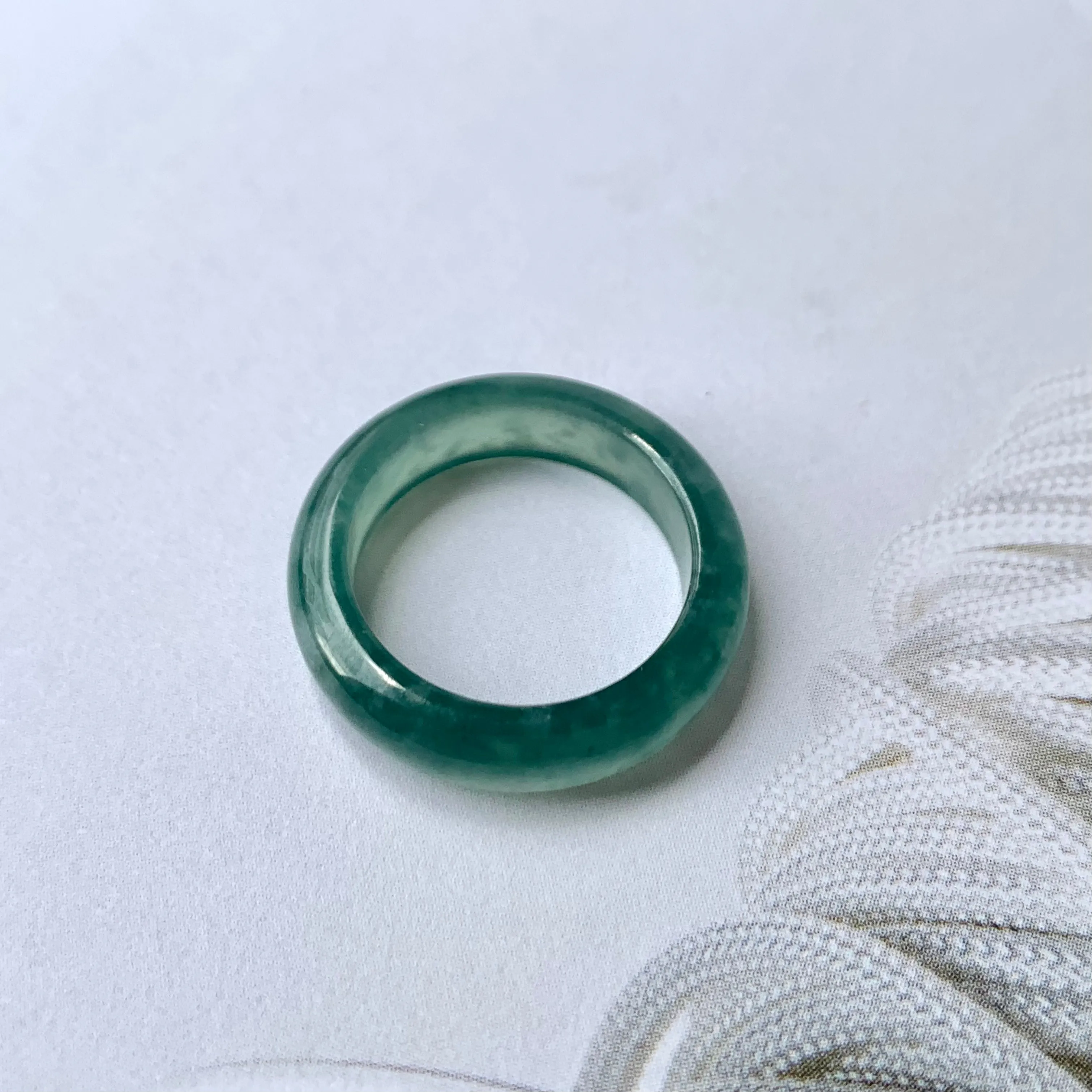 16mm A-Grade Natural Bluish Green Jadeite Abacus Band No.162109