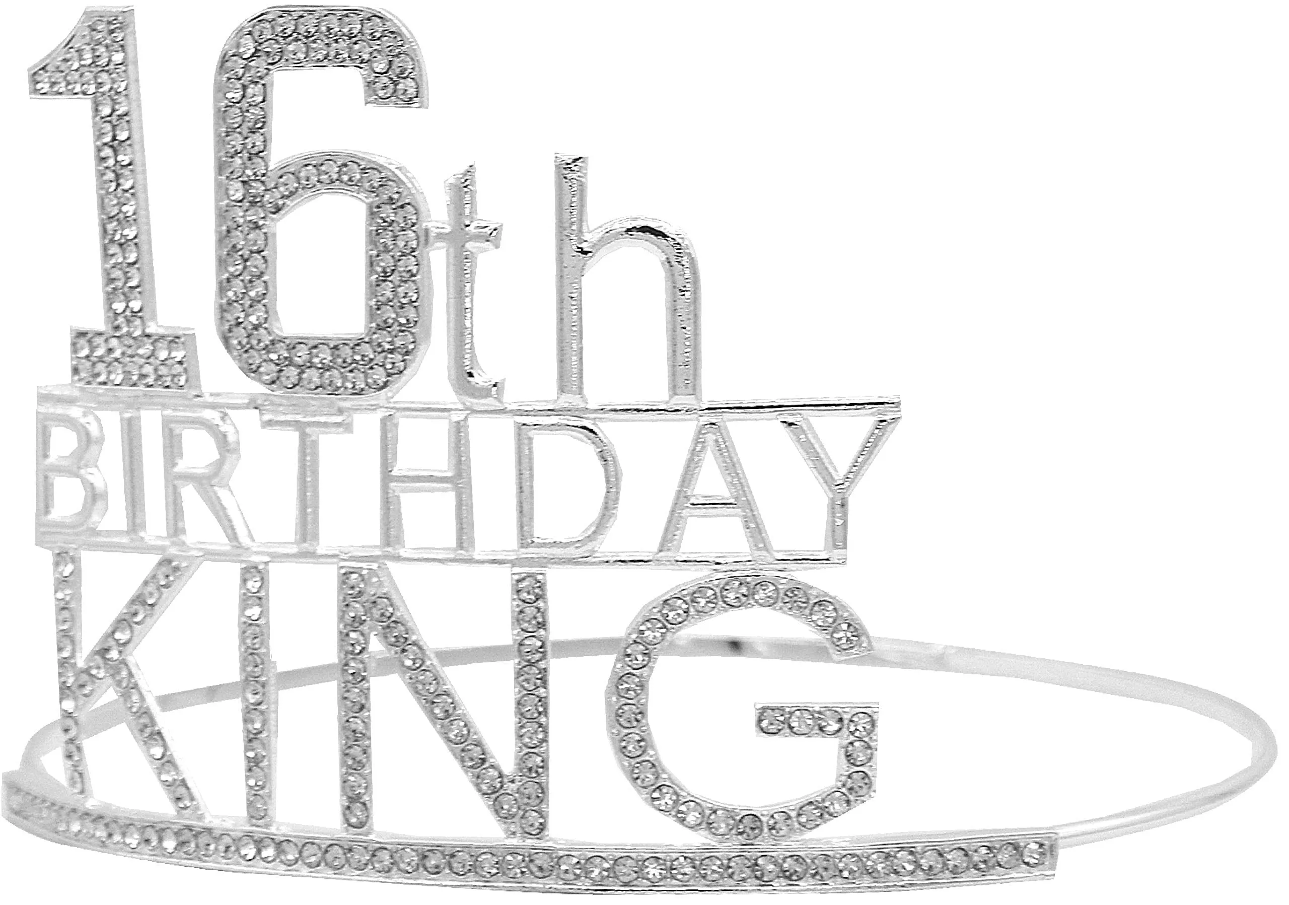 16th Birthday King Crown,16th Birthday Gifts for Boy,16th Birthday King Sash,16th birthday