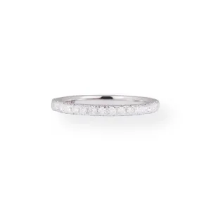 18ct White Gold Diamond Half-Eternity Band LR-5815