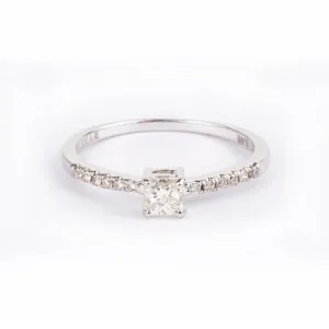 18ct White Gold Diamond Ring MCS2832