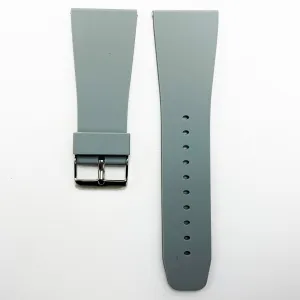 30 MM Silicone Special Watch Band Grey Color Quick Release Regular Size Big Watch Strap