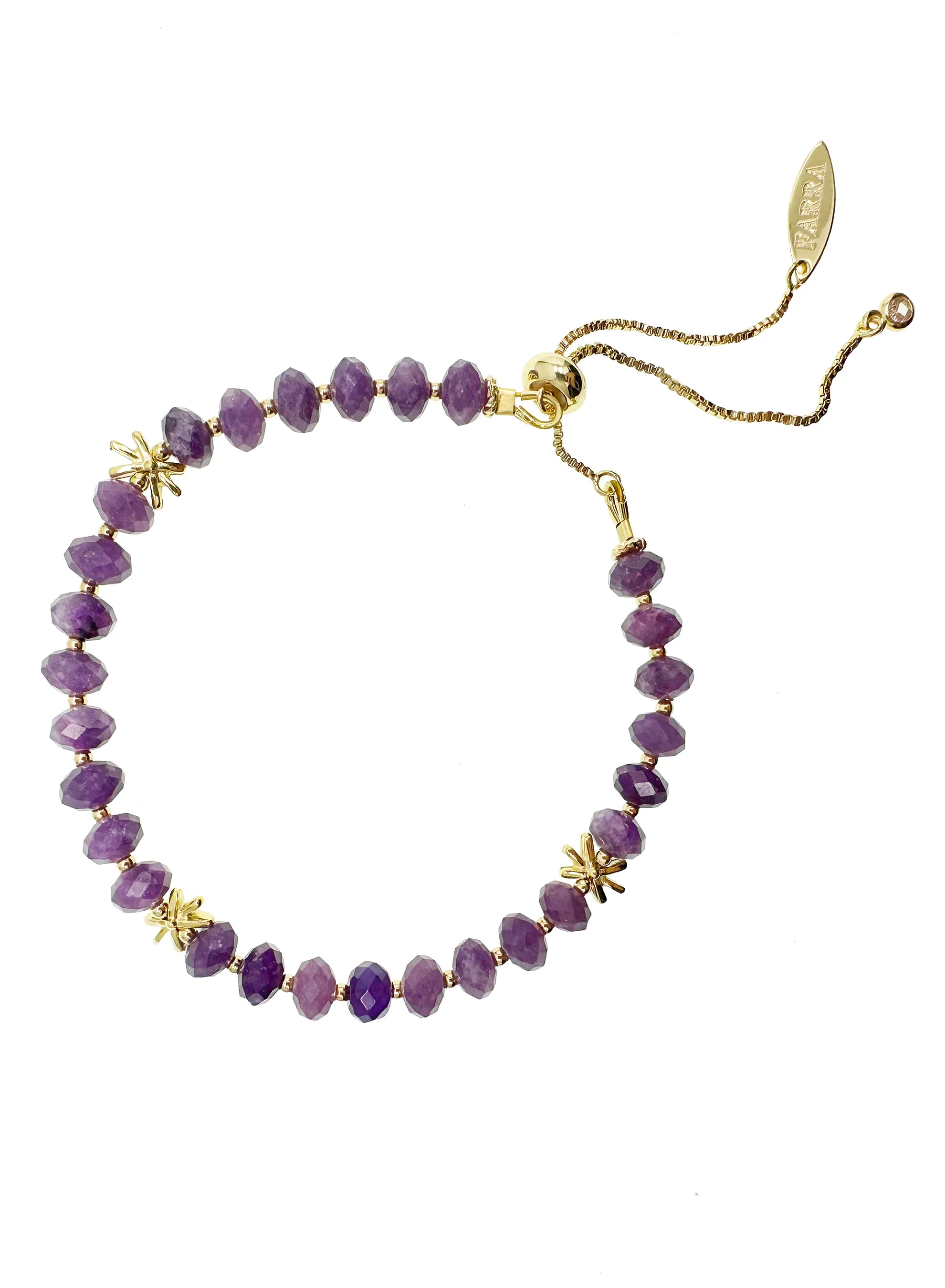 Amethyst Adjustable Bracelet KB007