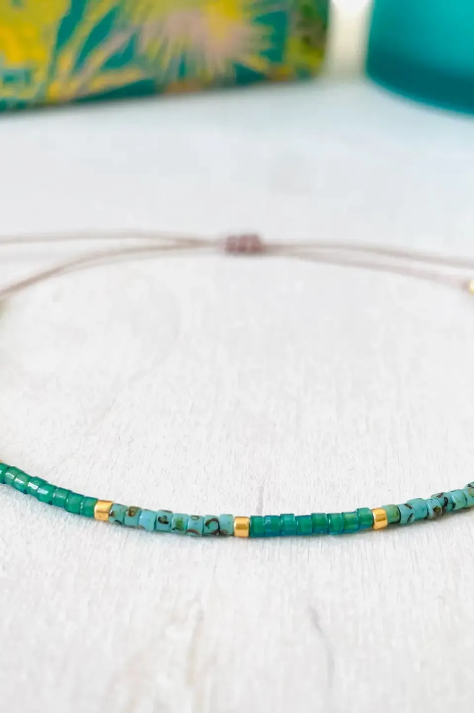 Atelline Miyuki Bead Turquoise Bracelet