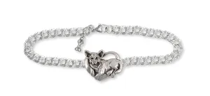 Australian Cattle Dog  Bracelet Jewelry Sterling Silver Handmade Dog Bracelet ACD4-B