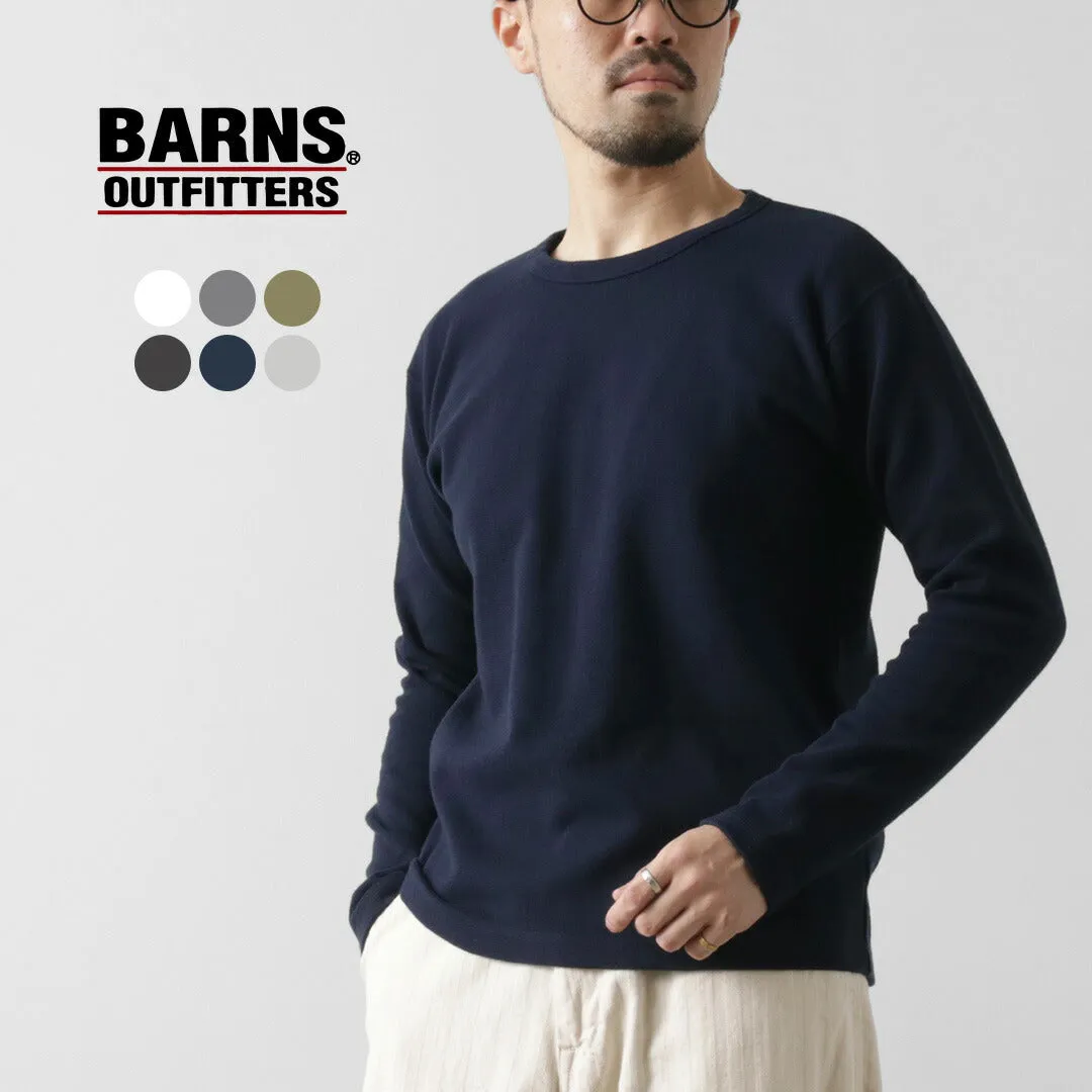 BARNS / Heavy Spun Milled Fabric Long Sleeve T-Shirt