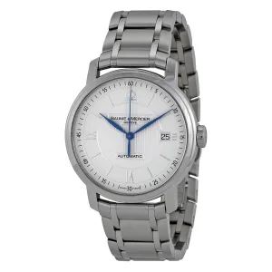 Baume and Mercier Silver Dial Stainless Steel Automatic Men's Watch 08837