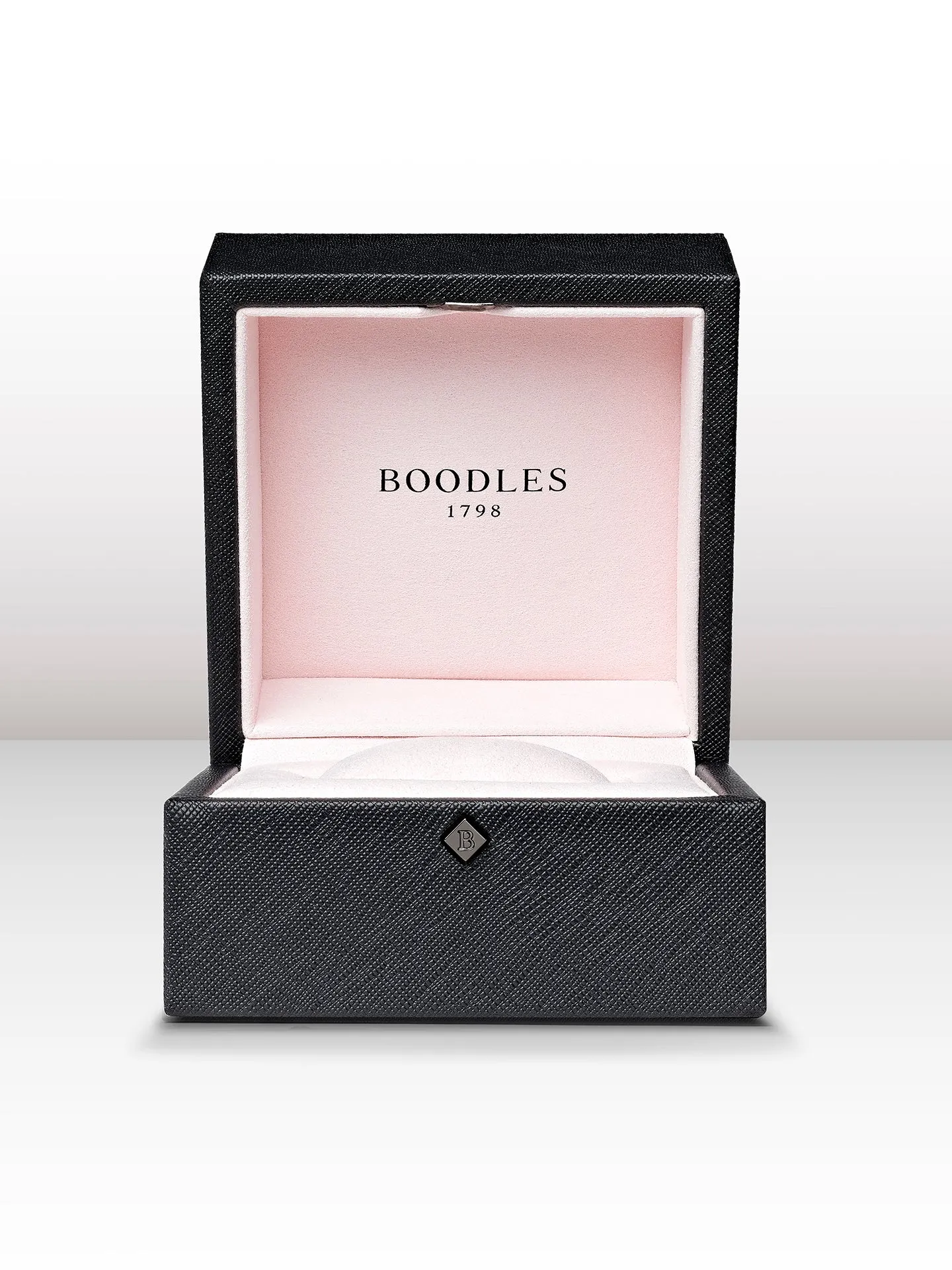 Be Boodles Platinum Rose Gold Diamond Double Ring