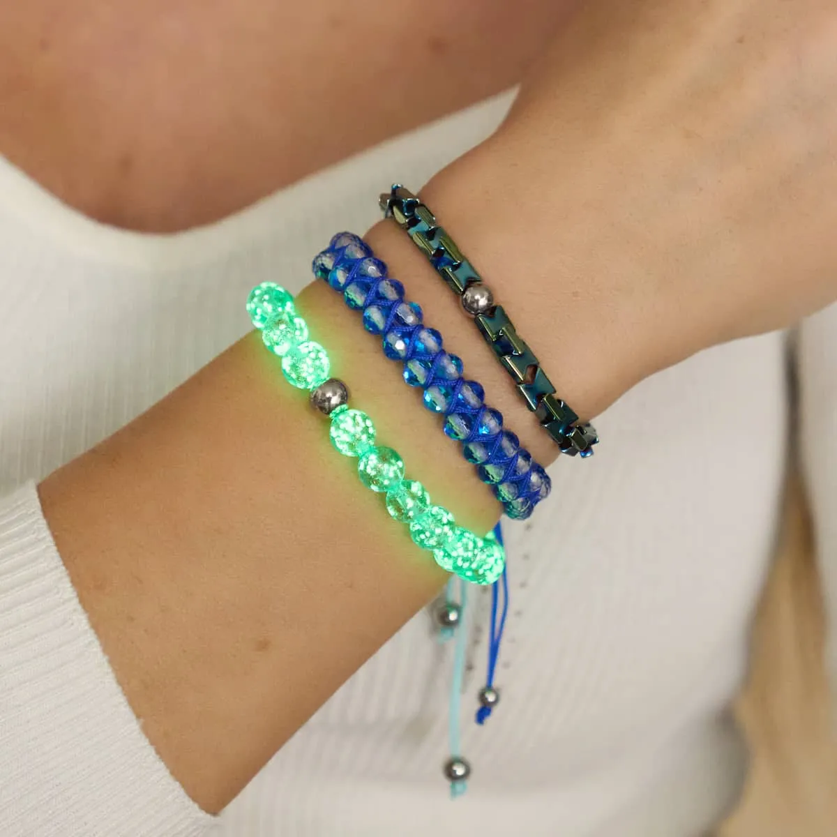 Blue Emerald | Hourglass Bracelet