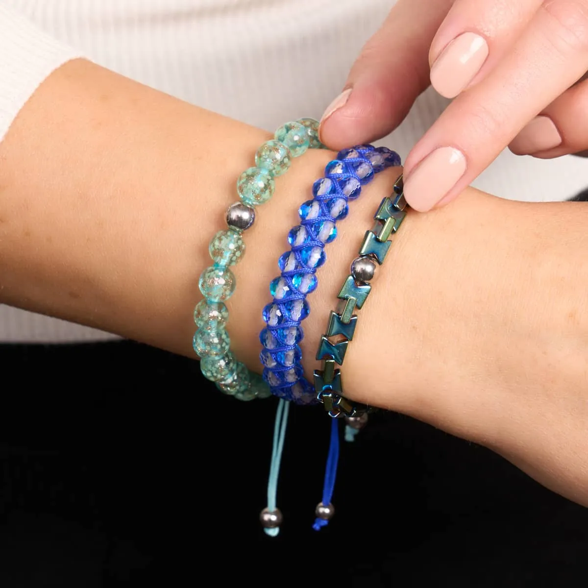 Blue Emerald | Hourglass Bracelet