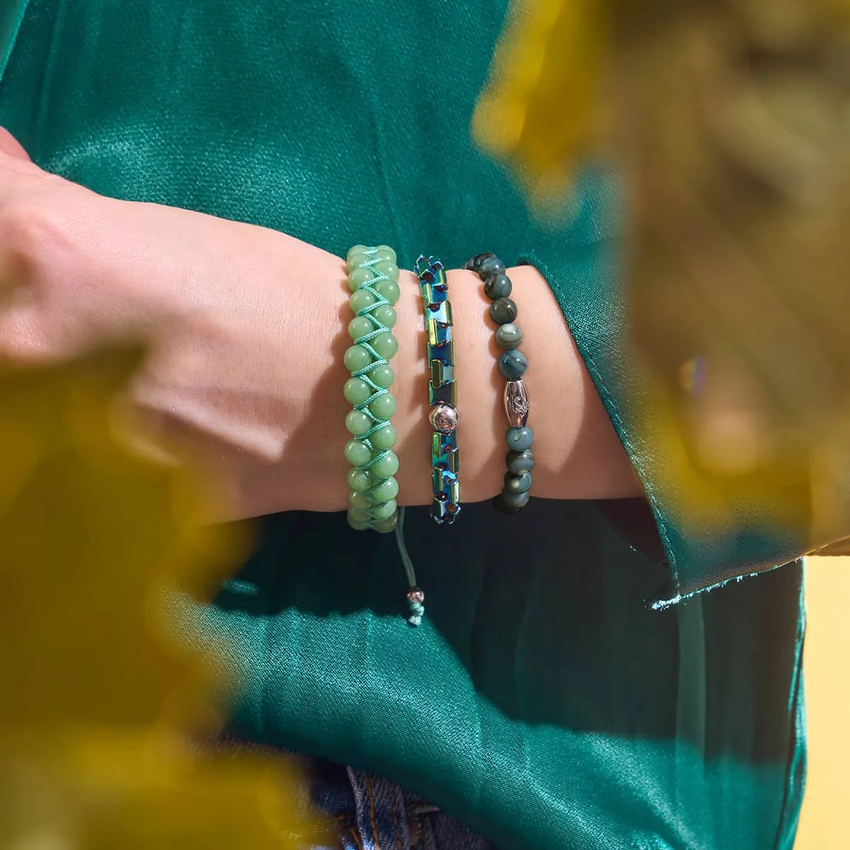 Blue Emerald | Hourglass Bracelet