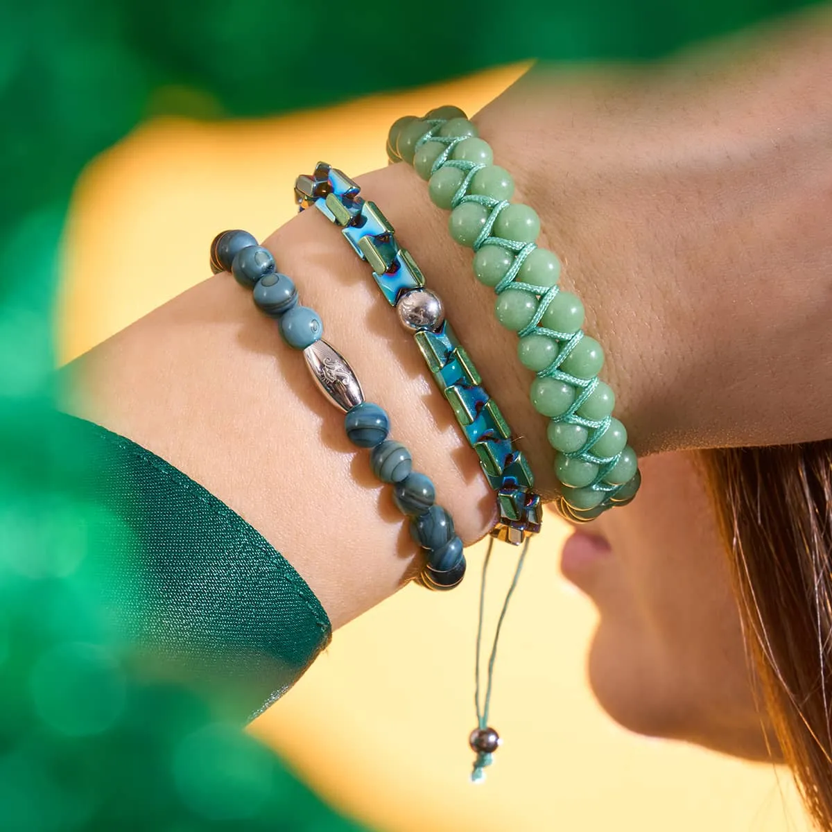 Blue Emerald | Hourglass Bracelet