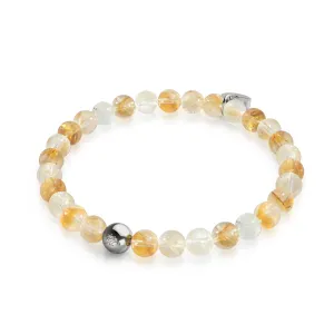 Citrine | Silver | Healing Gemstone Bead Bracelet