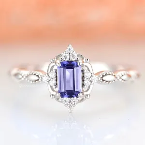 Claire Tanzanite Ring- Sterling Silver