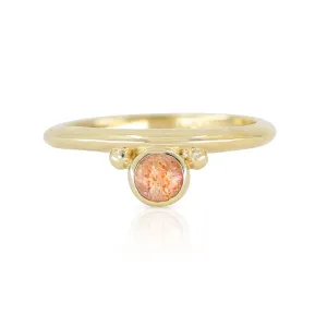 Dia Sunstone Gold Stacker