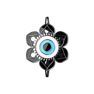 Evil Eye Lotus Charm