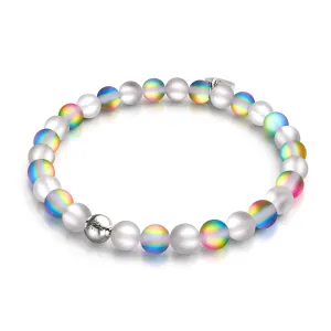 Fairy Dust | Silver | Mermaid Glass Bead Bracelet