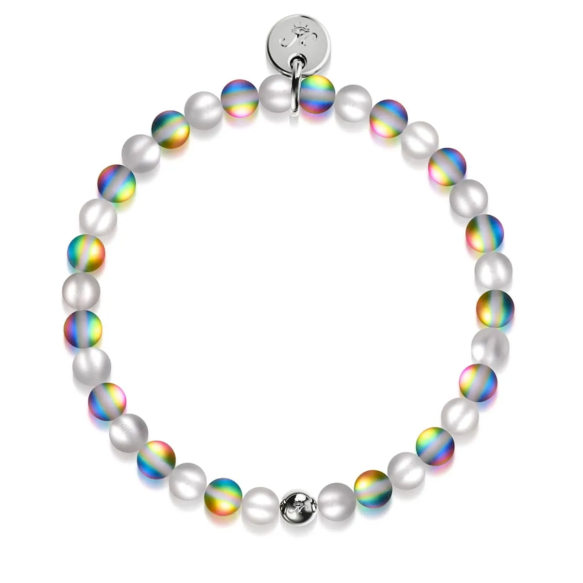 Fairy Dust | Silver | Mermaid Glass Bead Bracelet