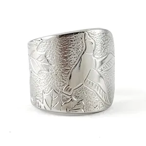 Flying Bird Stainless Steel Spoon Ring