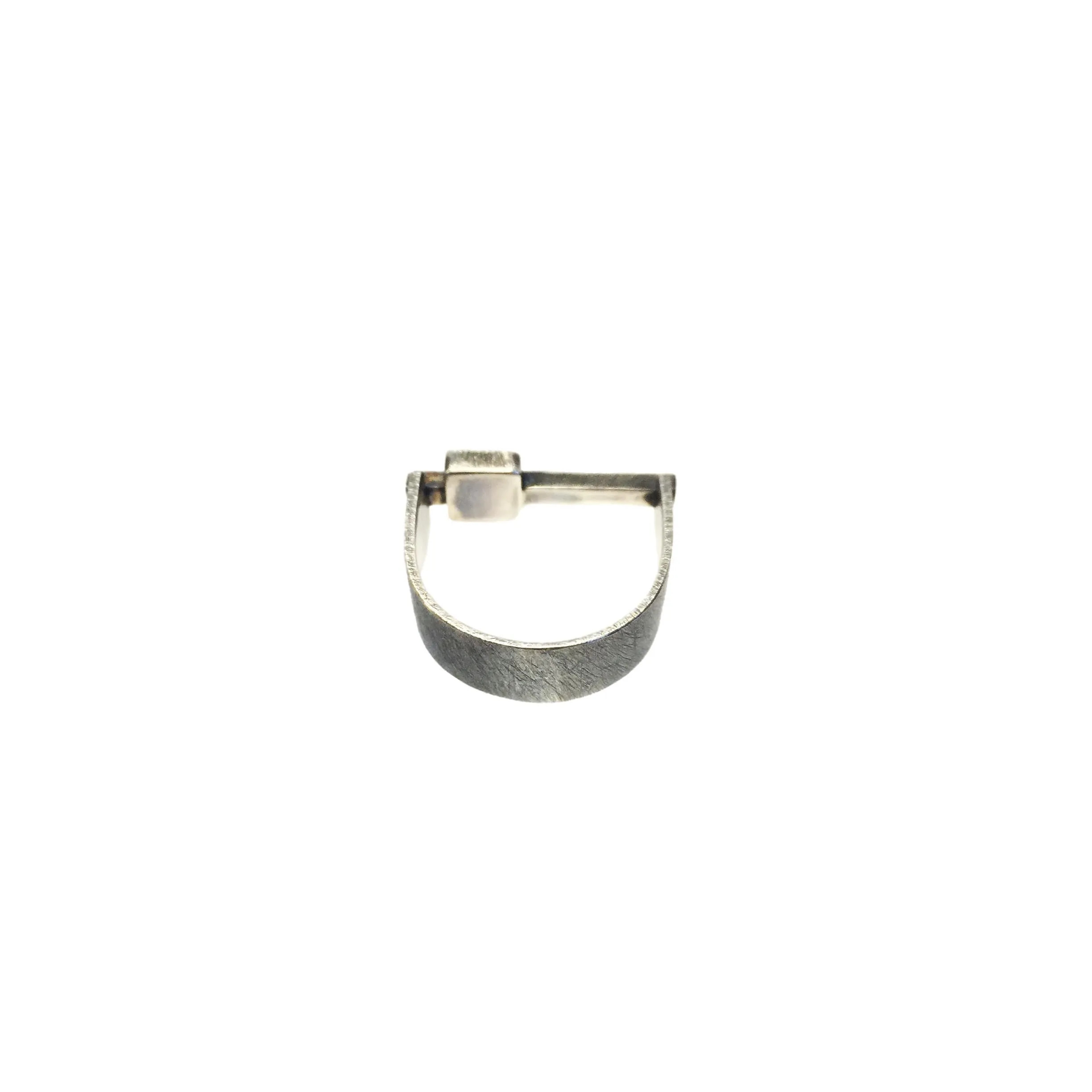 Gemma López - Rough Diamond Silver Ring