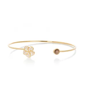 Gold Plumeria Cuff