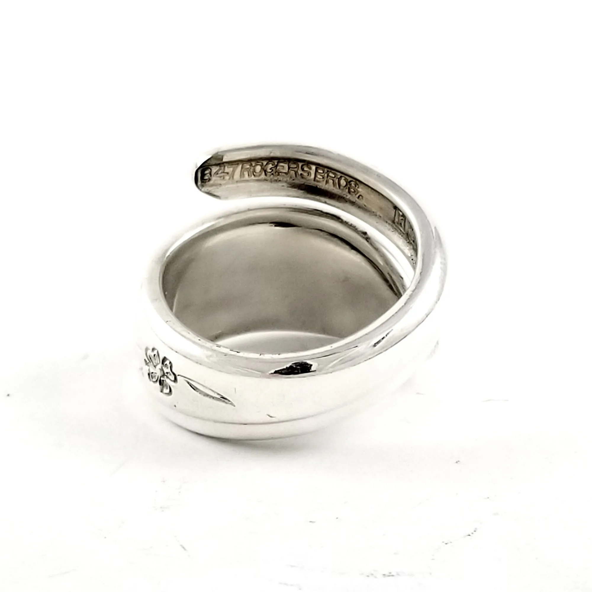 International Silver Springtime Wrap Around Spoon Ring