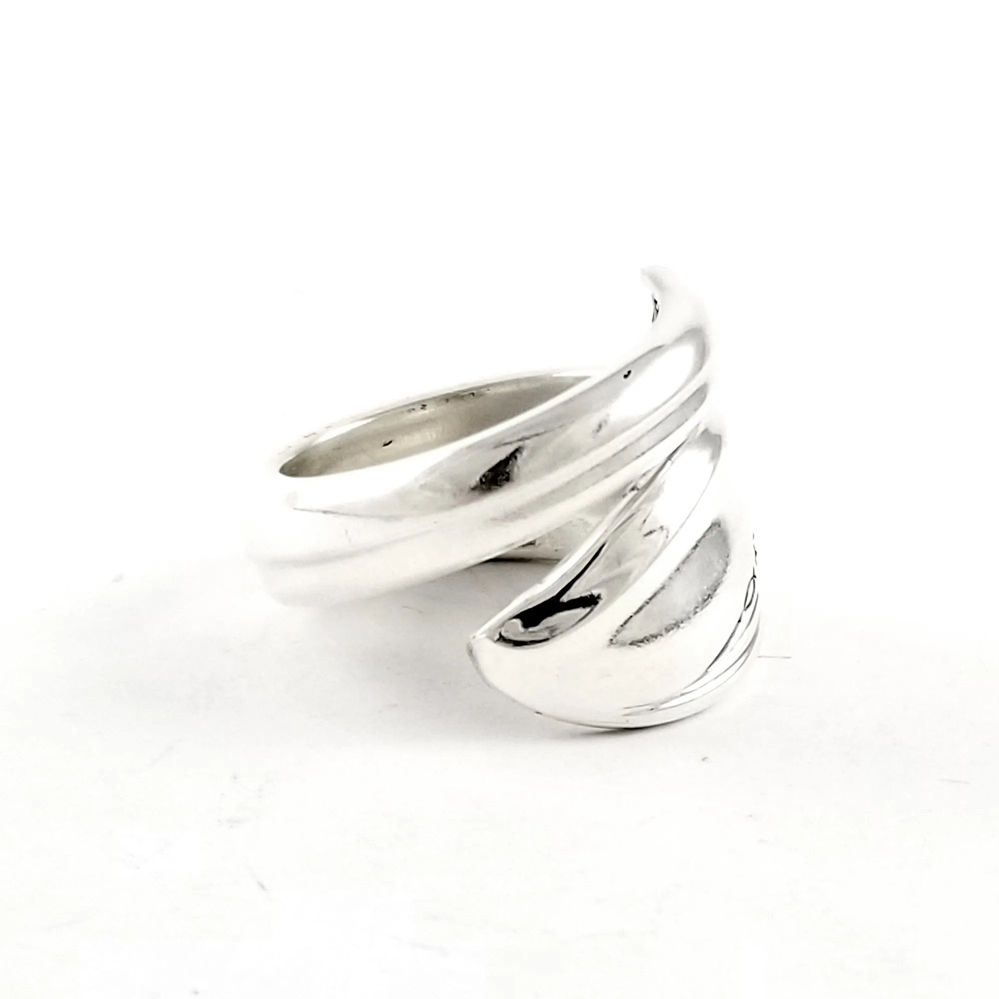 International Silver Springtime Wrap Around Spoon Ring