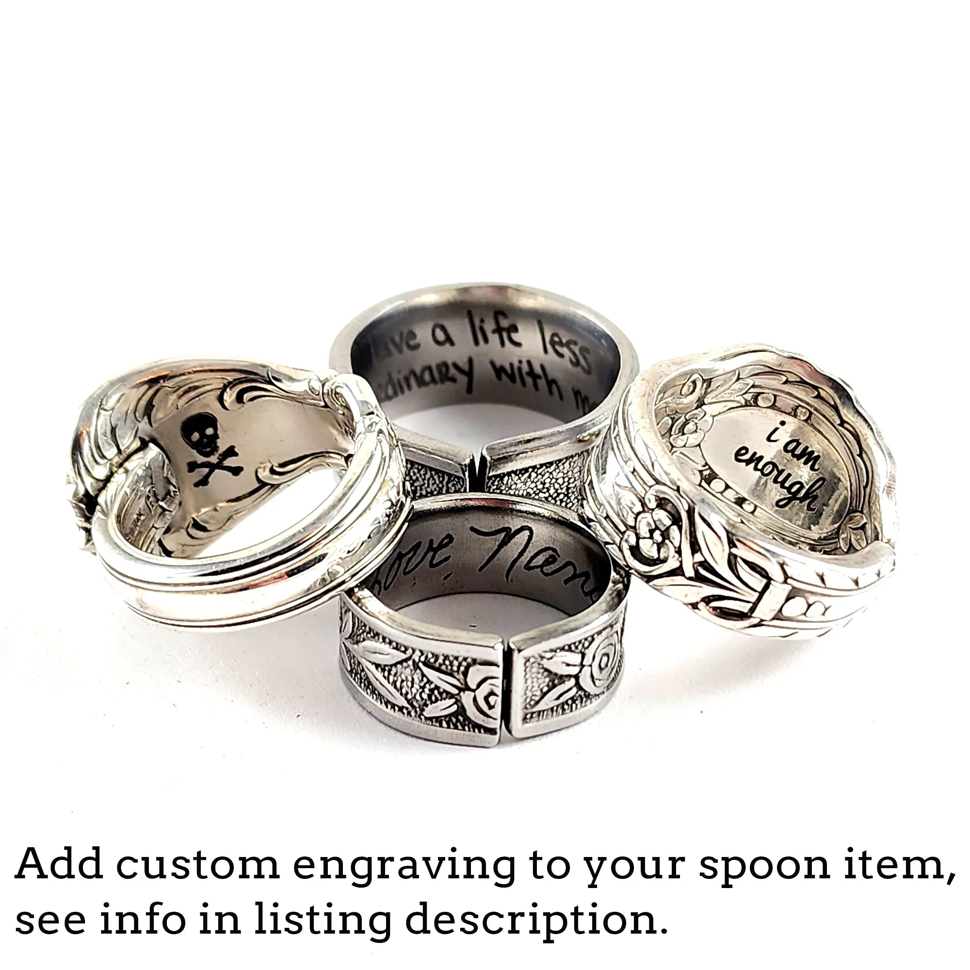 International Silver Springtime Wrap Around Spoon Ring