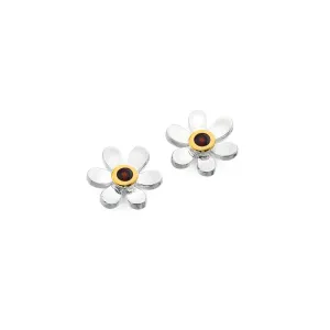 January birthstone daisy studs