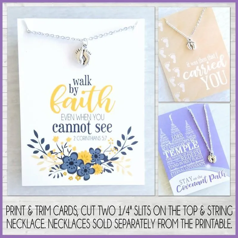 Jewelry QUOTE Cards {FEET} PRINTABLE