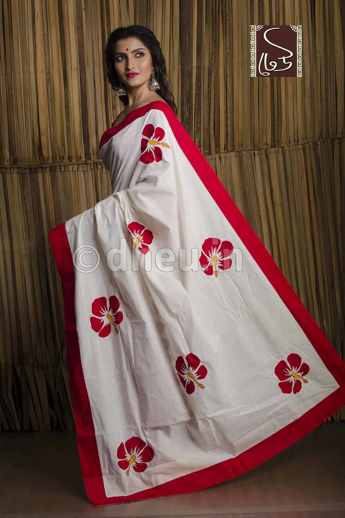 Joba-Dheu Exclusive Applique Saree