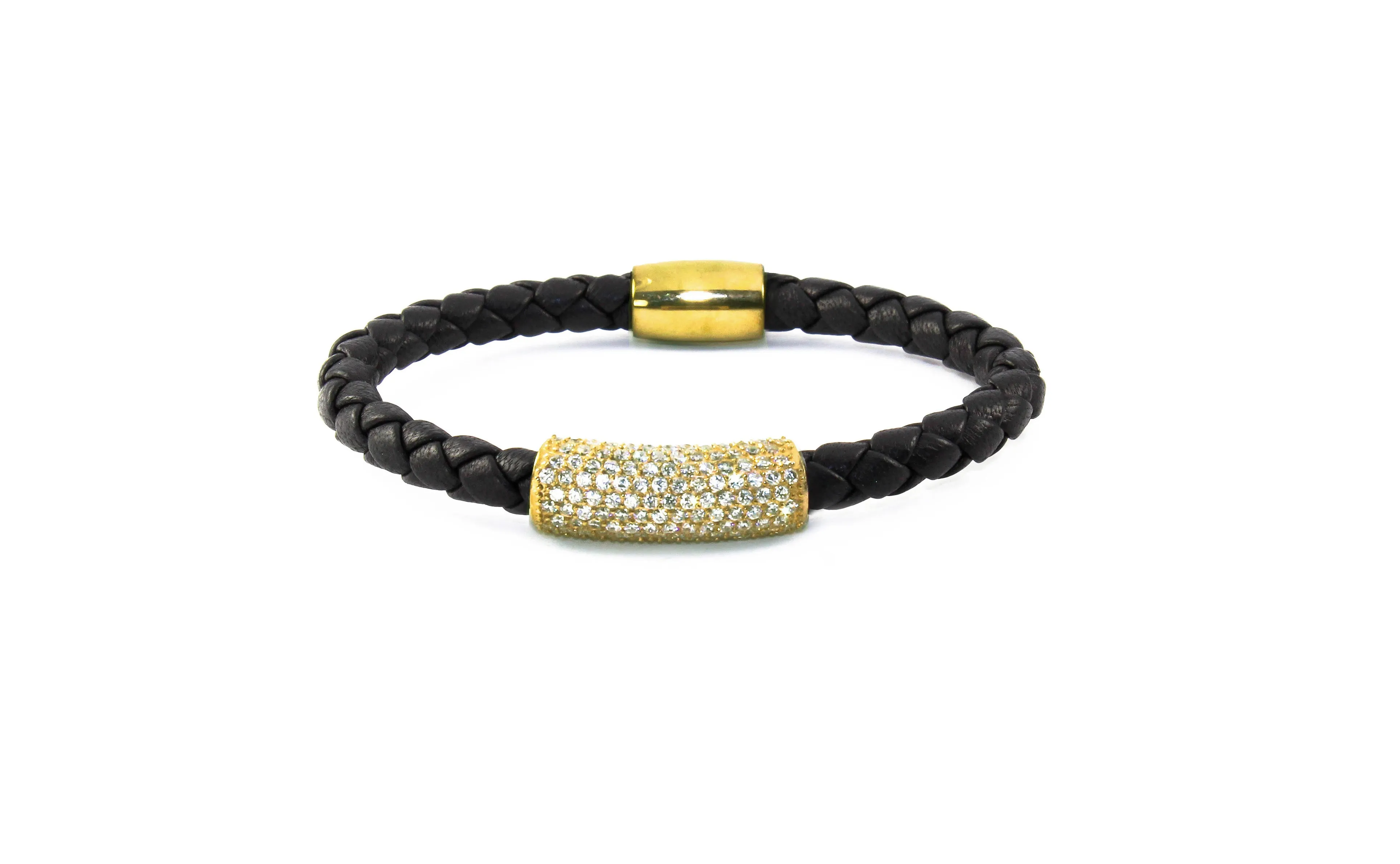 Liza Schwartz Glam Bar Nappa Leather Bracelet