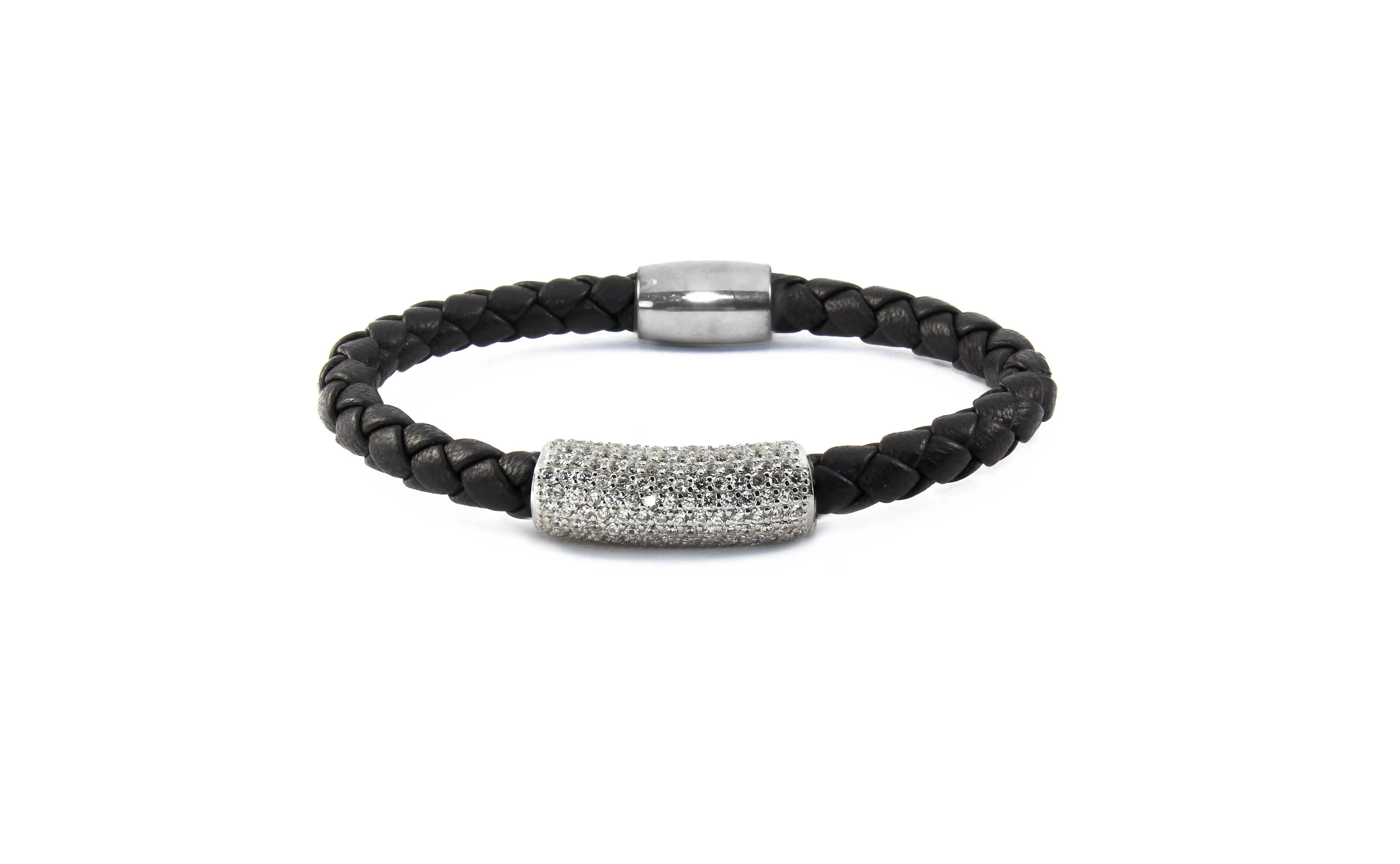 Liza Schwartz Glam Bar Nappa Leather Bracelet