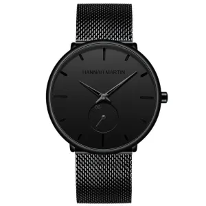 Lucas Classic Men Watch With Black Milanese Strap