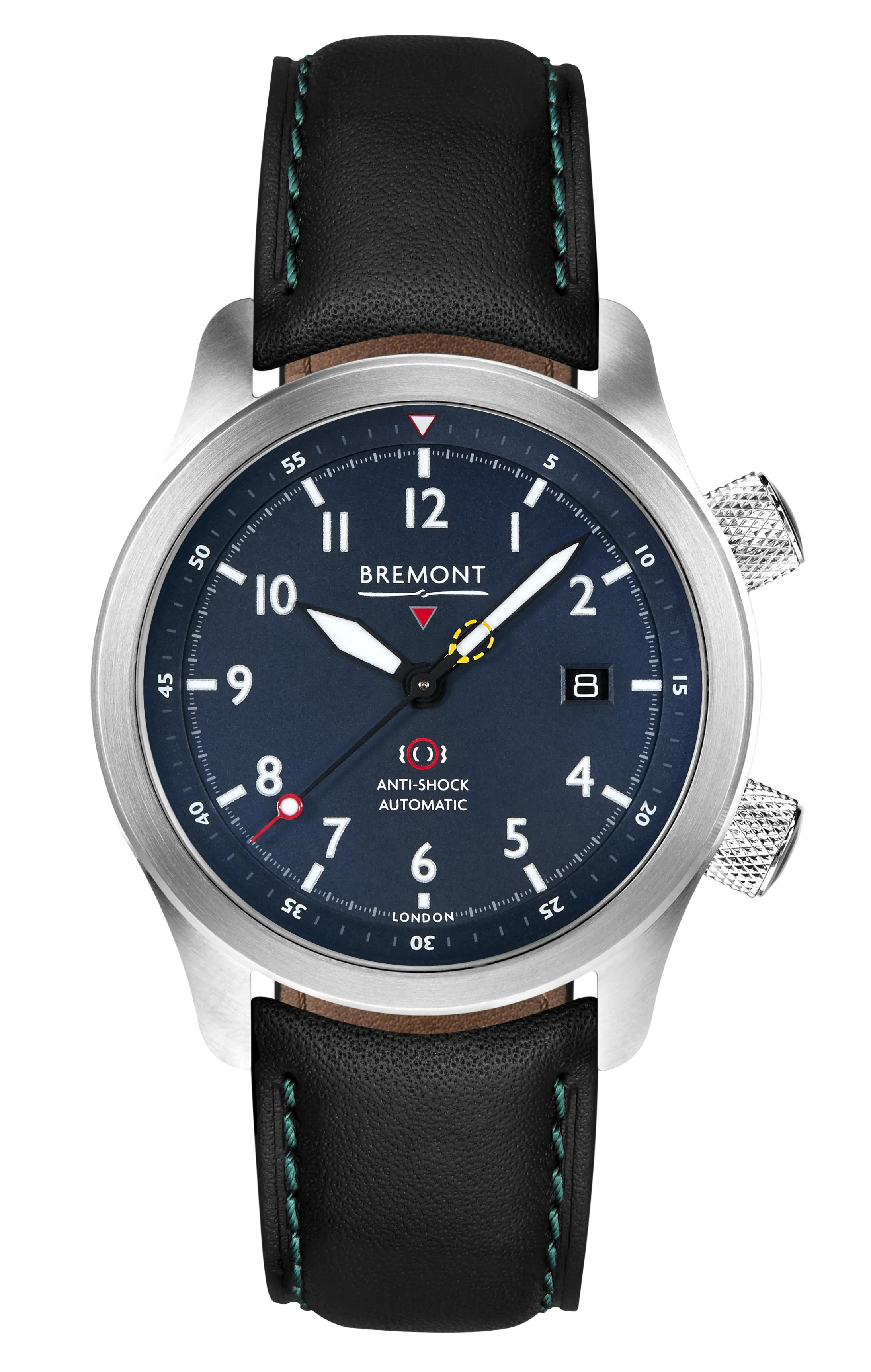 MBII Custom Stainless Steel, Blue Dial with Dark Blue Barrel & Closed Case Back