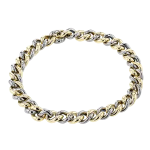 Men's Titanium Bracelet In 14k Gold