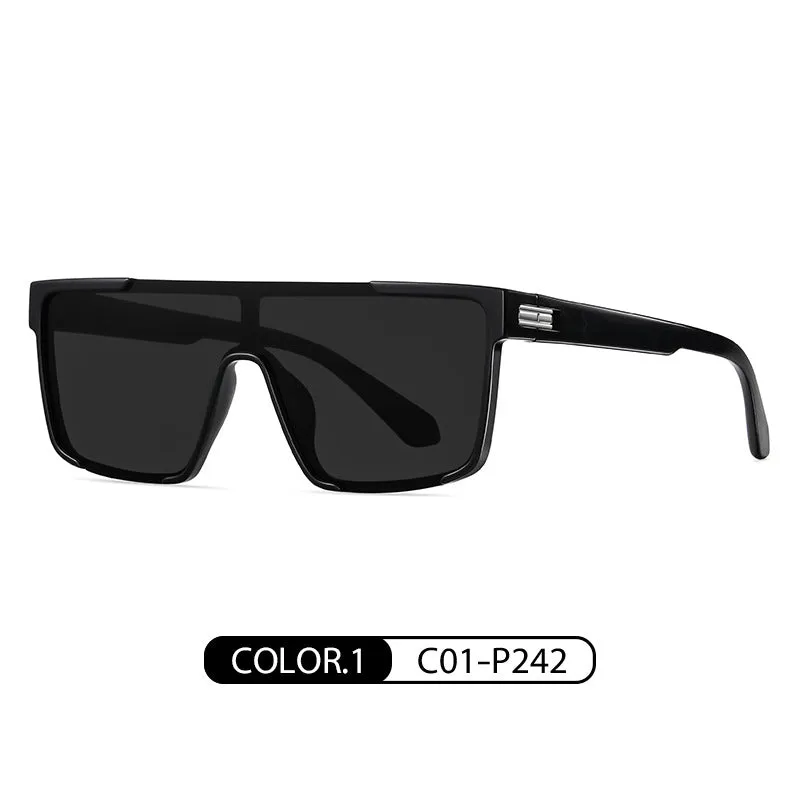 New large frame integrated sunglasses TR7543 fashionable colorful polarized sunglasses men and women same style sunglasses