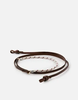 Nexus Leather Sunglass Cord, Sterling Silver