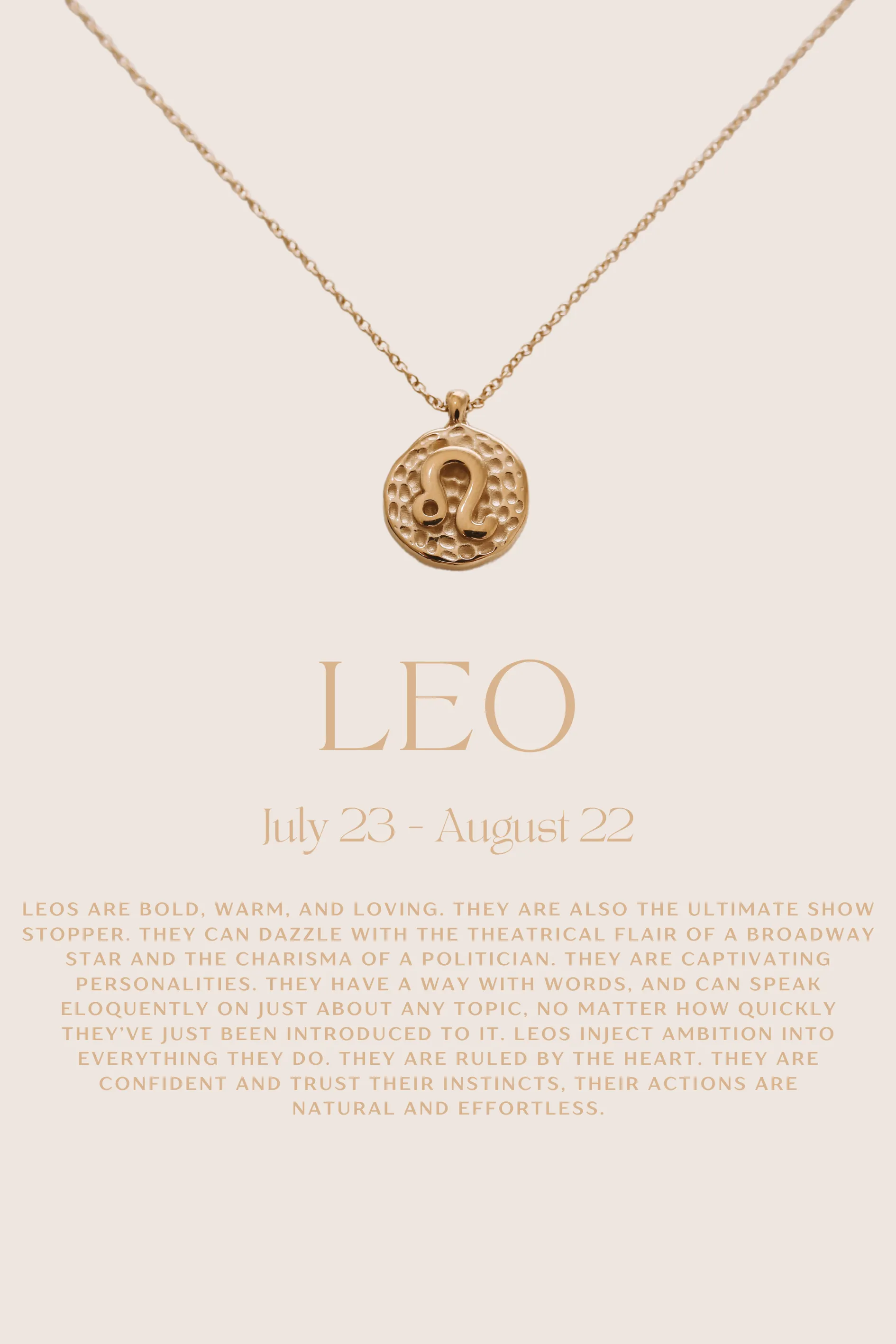 Noa - 14ct Gold or Silver Plated Zodiac Necklace