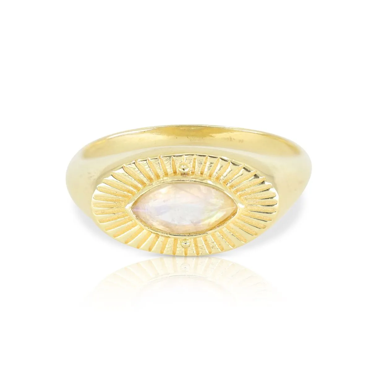 Radiance Moonstone Gold Ring