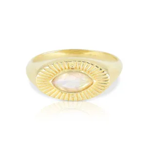 Radiance Moonstone Gold Ring