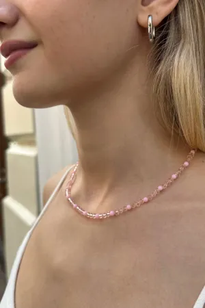 Sheer and Pink Necklace