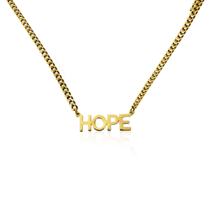 Statement Chain Halsband - HOPE