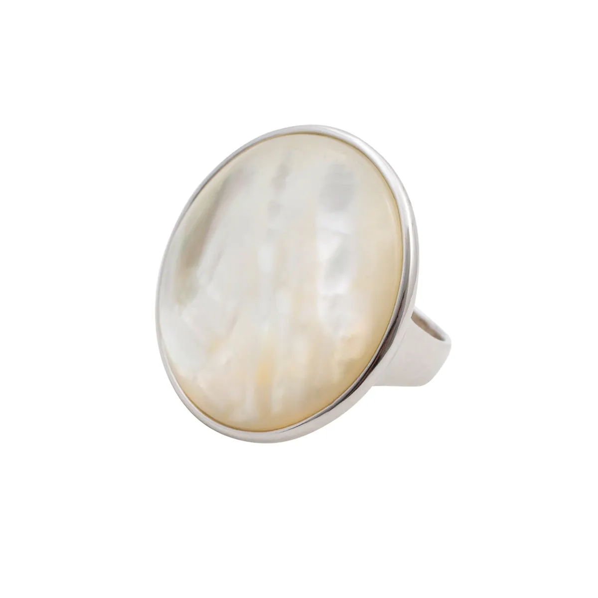 Sterling Silver Mother of Pearl Ring