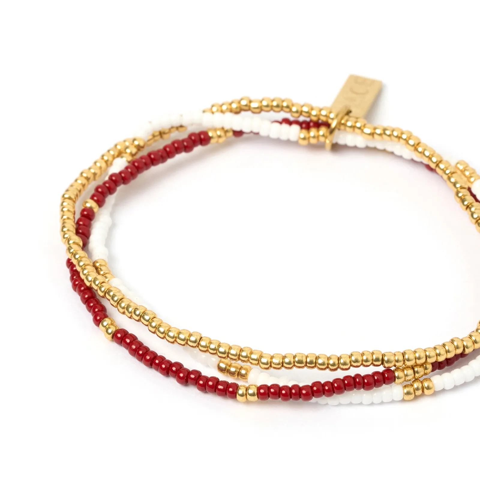 Sunny Bracelet Set - Burgundy