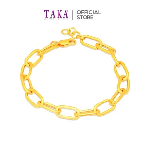 TAKA Jewellery 916 Gold Links Bracelet